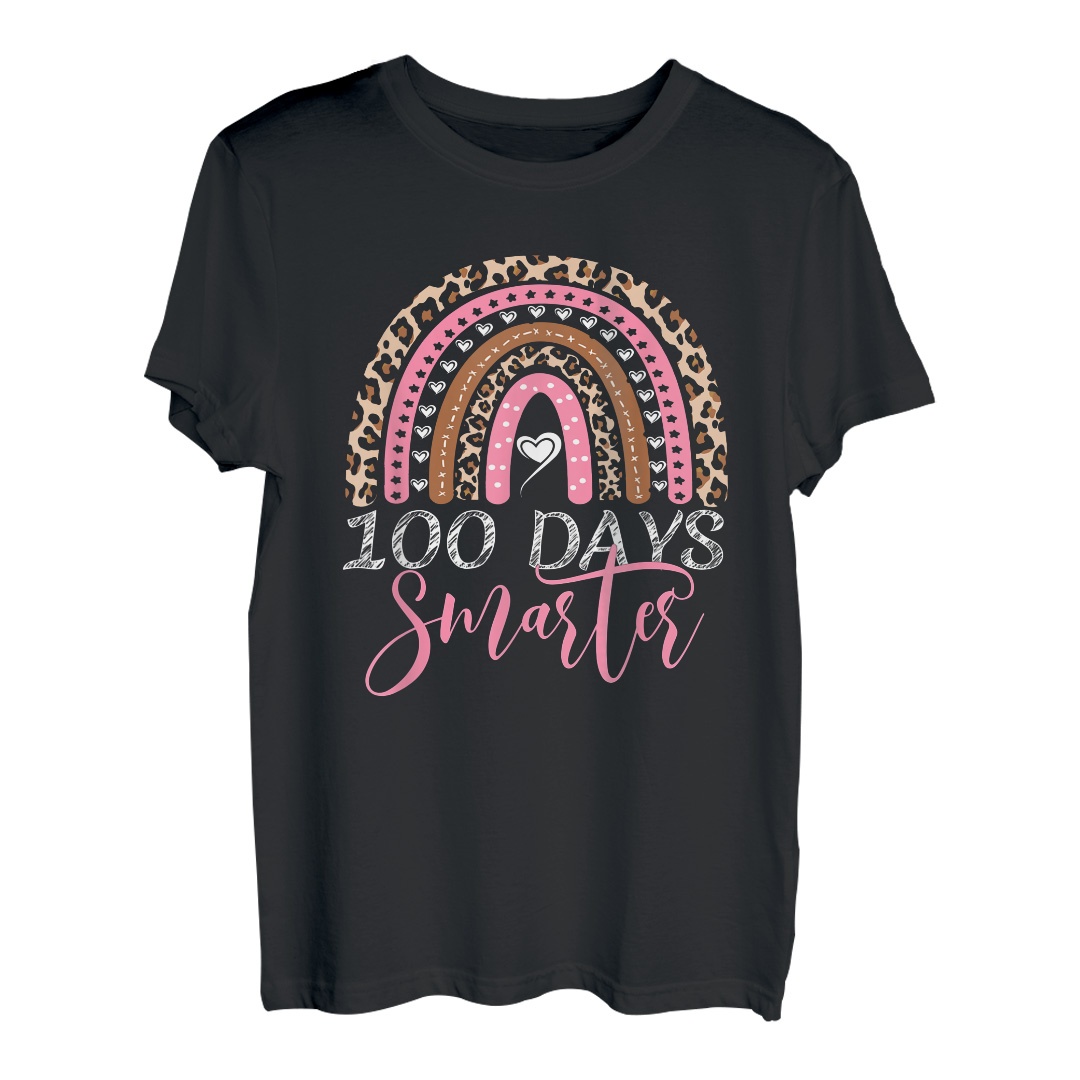 100 Days of School Shirt Mädchen Lustig Happy 100 Days Smarter T-Shirt