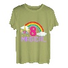 8 Years Old Girl Magical Unicorn 8th Eight Birthday Eight T-Shirt
