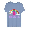 8 Years Old Girl Magical Unicorn 8th Eight Birthday Eight T-Shirt