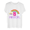 8 Years Old Girl Magical Unicorn 8th Eight Birthday Eight T-Shirt
