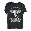 Handball Legenden sind im Februar geboren Jungs Geburtstag T-Shirt