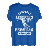 Handball Legenden sind im Februar geboren Jungs Geburtstag T-Shirt