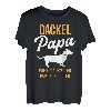 Herren Dackel Papa Vater Lustiger Spruch Hund Dachshund Besitzer T-Shirt
