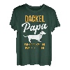 Herren Dackel Papa Vater Lustiger Spruch Hund Dachshund Besitzer T-Shirt