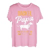Herren Dackel Papa Vater Lustiger Spruch Hund Dachshund Besitzer T-Shirt