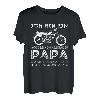 Herren Motorrad fahrender Papa - Biker Motorradfahrer Racer Vater T-Shirt
