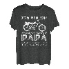 Herren Motorrad fahrender Papa - Biker Motorradfahrer Racer Vater T-Shirt
