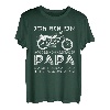 Herren Motorrad fahrender Papa - Biker Motorradfahrer Racer Vater T-Shirt