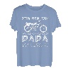 Herren Motorrad fahrender Papa - Biker Motorradfahrer Racer Vater T-Shirt