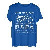 Herren Motorrad fahrender Papa - Biker Motorradfahrer Racer Vater T-Shirt