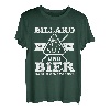 Billard und Bier darum bin ich hier | Pool Snooker Billiard T-Shirt
