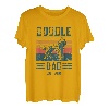 Lustiger Vintage-Doodle Dad Est. 2018 - Doodle & Goldendoodle T-Shirt