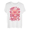 Don't Go Bacon My Heart Pig Happy Valentin's Day lustiges Geschenk T-Shirt