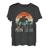 Vatertag Papa Funny Retro Vintage Dad Bear T-Shirt