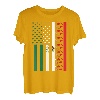 Mexikanische amerikanische Flagge Fußball Cinco De Mayo T-Shirt