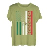 Mexikanische amerikanische Flagge Fußball Cinco De Mayo T-Shirt