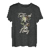 Blumenschädel Tätowierte Dame Frauen Tattoo-Künstlerin T-Shirt