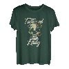 Blumenschädel Tätowierte Dame Frauen Tattoo-Künstlerin T-Shirt