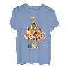 Lustiger Schlafanzug mit Weihnachtsbaum, Zwergspitzhunde T-Shirt