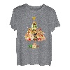 Lustiger Schlafanzug mit Weihnachtsbaum, Zwergspitzhunde T-Shirt