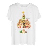 Lustiger Schlafanzug mit Weihnachtsbaum, Zwergspitzhunde T-Shirt