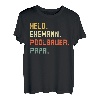 Herren Held Ehemann Poolbauer Papa Vater Sohn Tochter Vatertag T-Shirt