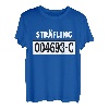 Karneval Sträfling Häftling Knast Kostüm Verkleidung Outfit T-Shirt