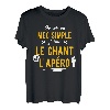 Herren Lustiges Geschenk Apero Gesang T-Shirt Lustig T-Shirt