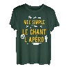 Herren Lustiges Geschenk Apero Gesang T-Shirt Lustig T-Shirt