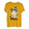 Cat Meh - Meow lustiges Geschenk für siamesische Katzenliebhaber T-Shirt