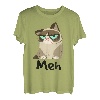 Cat Meh - Meow lustiges Geschenk für siamesische Katzenliebhaber T-Shirt