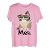Cat Meh - Meow lustiges Geschenk für siamesische Katzenliebhaber T-Shirt