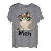 Cat Meh - Meow lustiges Geschenk für siamesische Katzenliebhaber T-Shirt