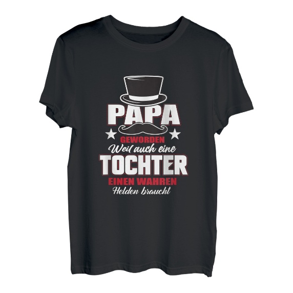 Vatertagsgeschenk von Tochter zu Vater | Papa geworden T-Shirt