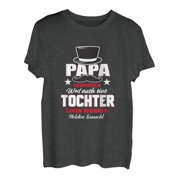 Vatertagsgeschenk von Tochter zu Vater | Papa geworden T-Shirt