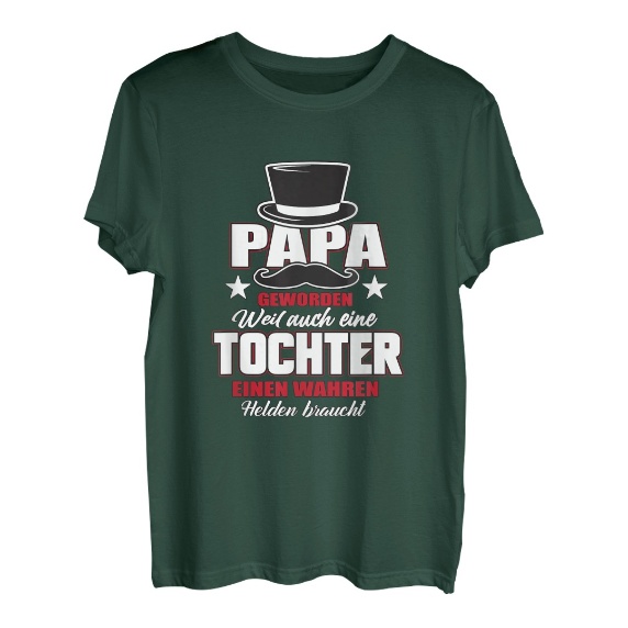 Vatertagsgeschenk von Tochter zu Vater | Papa geworden T-Shirt
