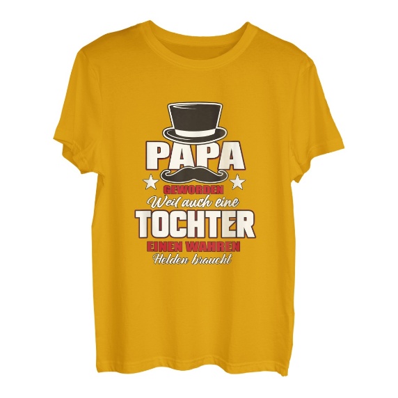 Vatertagsgeschenk von Tochter zu Vater | Papa geworden T-Shirt
