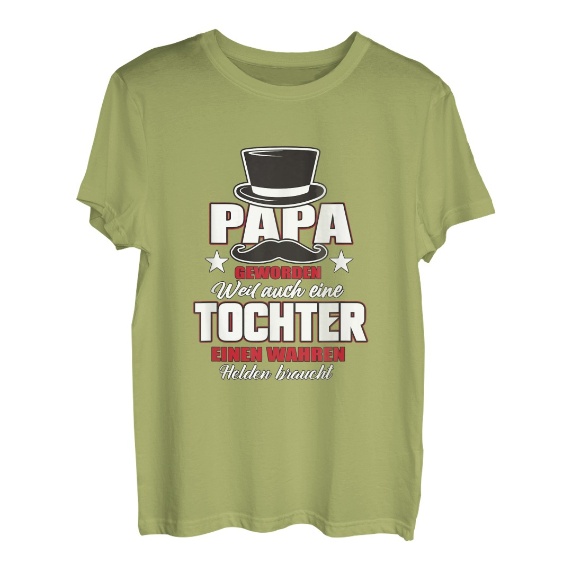 Vatertagsgeschenk von Tochter zu Vater | Papa geworden T-Shirt