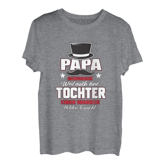 Vatertagsgeschenk von Tochter zu Vater | Papa geworden T-Shirt