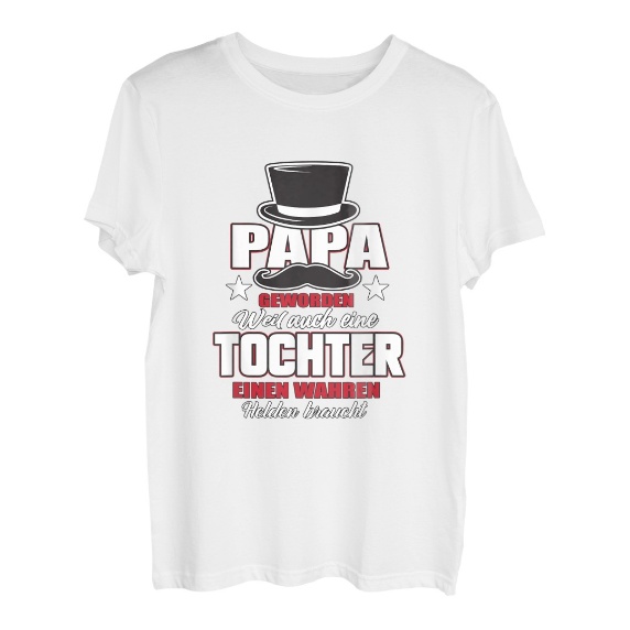 Vatertagsgeschenk von Tochter zu Vater | Papa geworden T-Shirt