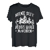 Herren Keine Zeit Muss Holz Machen Holzeinschlag T-Shirt