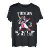 Herren Einhorn Daddy Mädchen Geburtstagskleidung, DaddyCorn T-Shirt