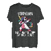 Herren Einhorn Daddy Mädchen Geburtstagskleidung, DaddyCorn T-Shirt