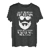 Herren Bärtiger Papa Bartträger Vater Hipster Vatertag T-Shirt