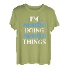 Herren I'm Stefan Doing Stefan Things Vornamen Spruch Geschenk T-Shirt