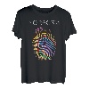 No Racism Fingerabdruck Regenbogen Dezent Schlicht Human T-Shirt