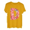Buchstabe D Alphabet Vorname Konsonant Blume Garten Geschenk T-Shirt