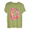 Buchstabe D Alphabet Vorname Konsonant Blume Garten Geschenk T-Shirt