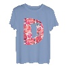 Buchstabe D Alphabet Vorname Konsonant Blume Garten Geschenk T-Shirt
