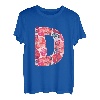 Buchstabe D Alphabet Vorname Konsonant Blume Garten Geschenk T-Shirt